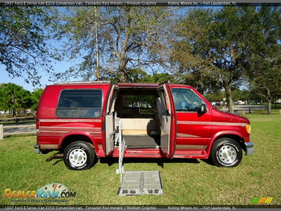 1997 Ford E Series Van E150 Conversion Van Toreador Red Metallic / Medium Graphite Photo #1