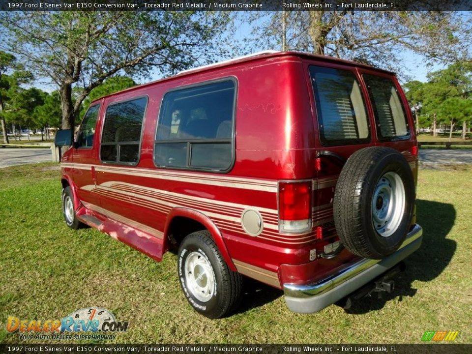 Toreador Red Metallic 1997 Ford E Series Van E150 Conversion Van Photo #8