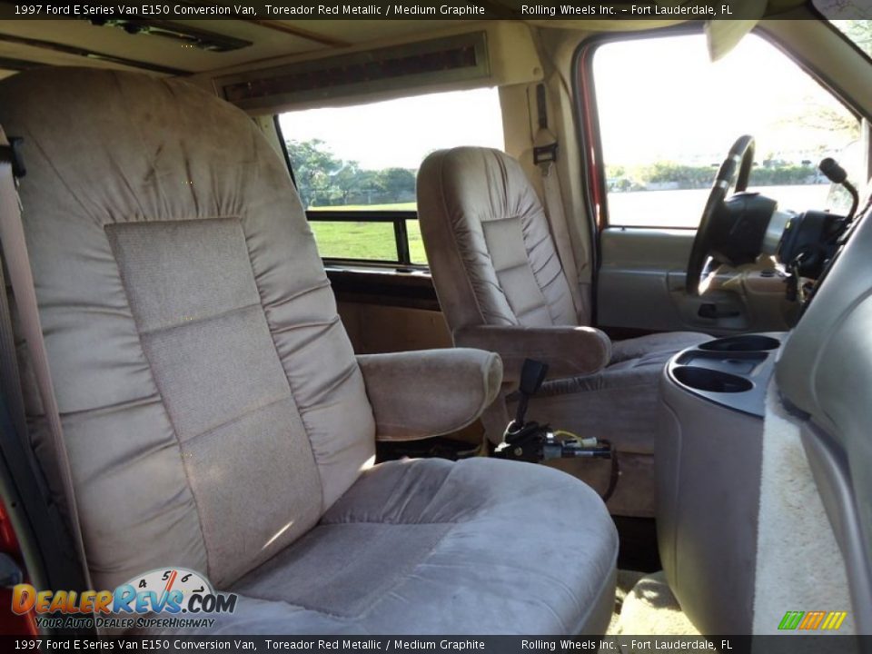 1997 Ford E Series Van E150 Conversion Van Toreador Red Metallic / Medium Graphite Photo #9