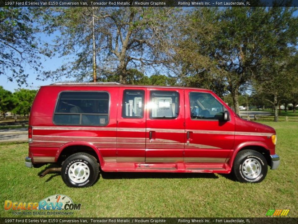 Toreador Red Metallic 1997 Ford E Series Van E150 Conversion Van Photo #11