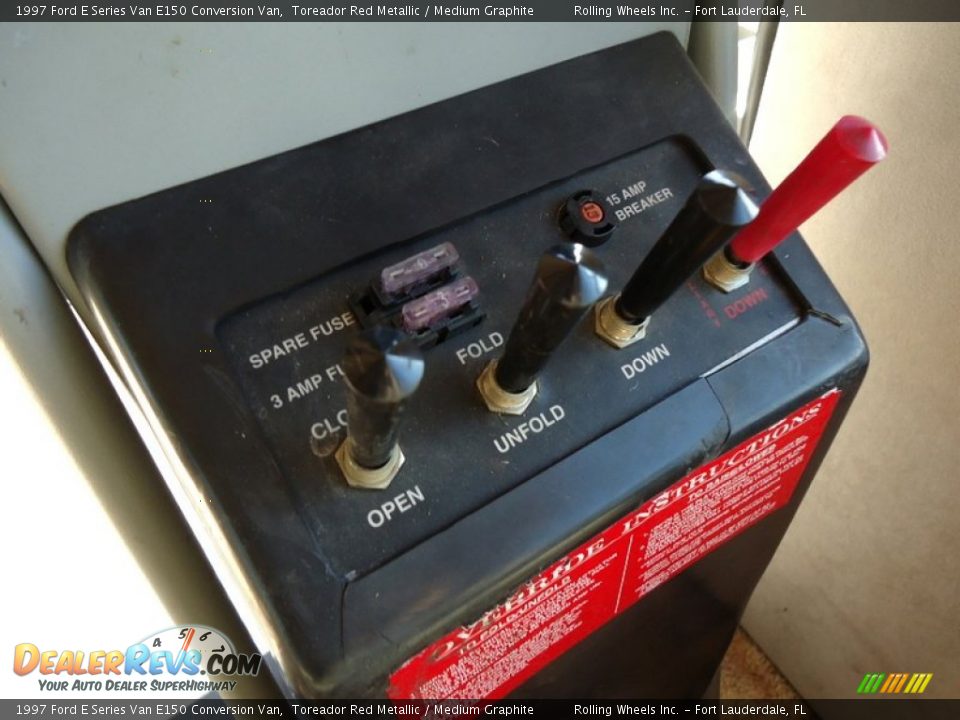 1997 Ford E Series Van E150 Conversion Van Toreador Red Metallic / Medium Graphite Photo #13