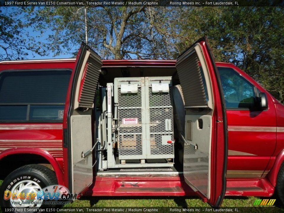 1997 Ford E Series Van E150 Conversion Van Toreador Red Metallic / Medium Graphite Photo #14