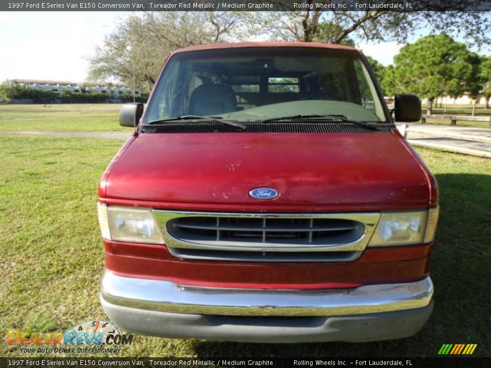 1997 Ford E Series Van E150 Conversion Van Toreador Red Metallic / Medium Graphite Photo #16
