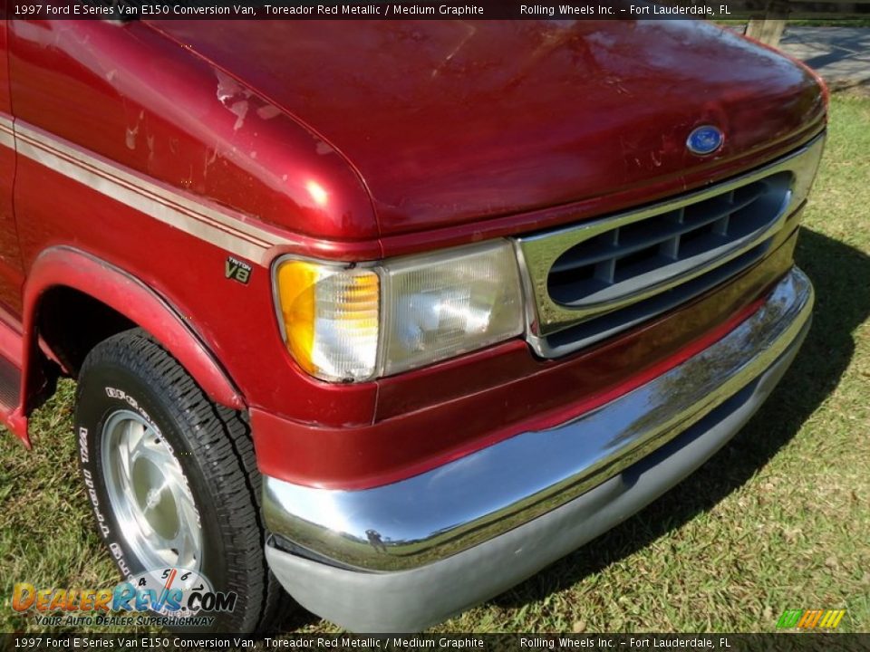 1997 Ford E Series Van E150 Conversion Van Toreador Red Metallic / Medium Graphite Photo #18
