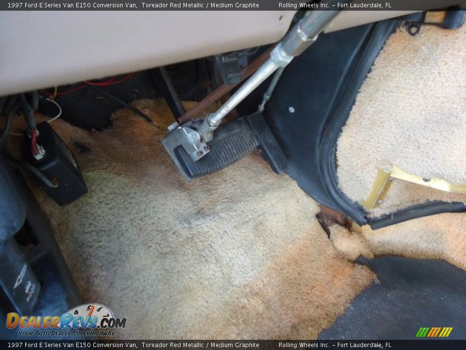 1997 Ford E Series Van E150 Conversion Van Toreador Red Metallic / Medium Graphite Photo #19