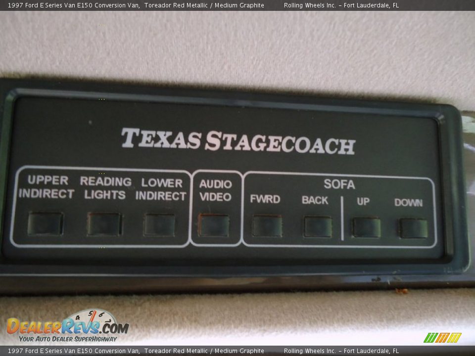 1997 Ford E Series Van E150 Conversion Van Toreador Red Metallic / Medium Graphite Photo #20