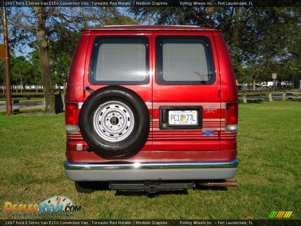 1997 Ford E Series Van E150 Conversion Van Toreador Red Metallic / Medium Graphite Photo #21