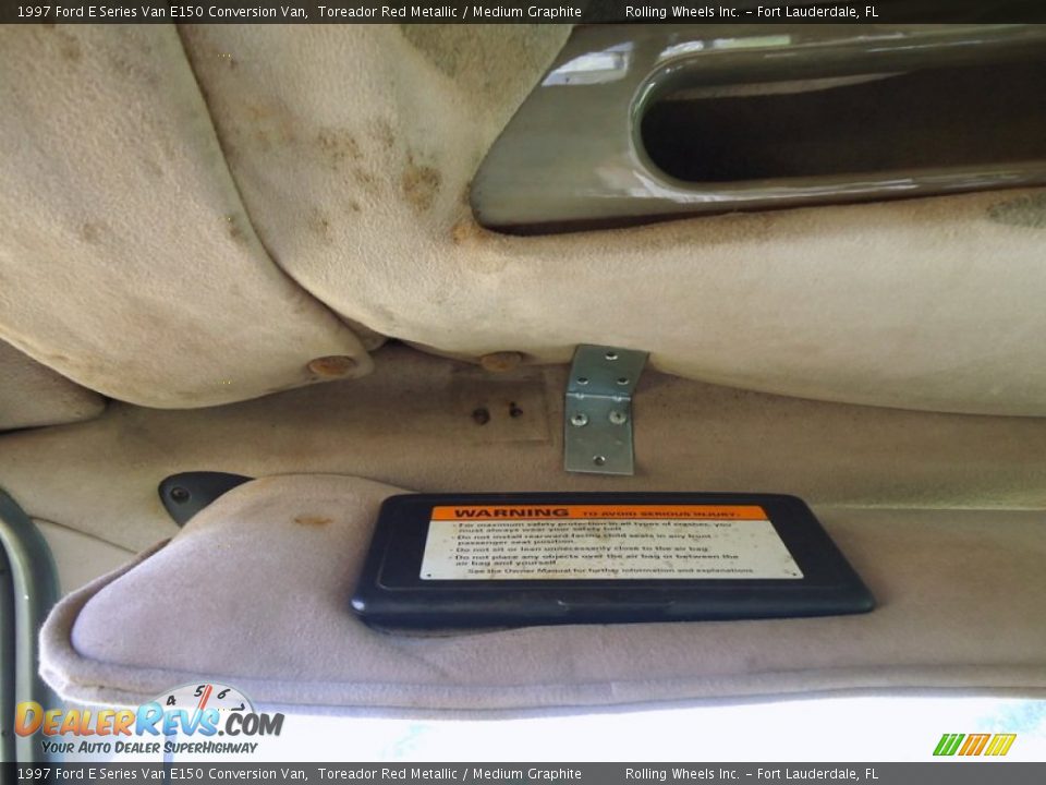 1997 Ford E Series Van E150 Conversion Van Toreador Red Metallic / Medium Graphite Photo #24