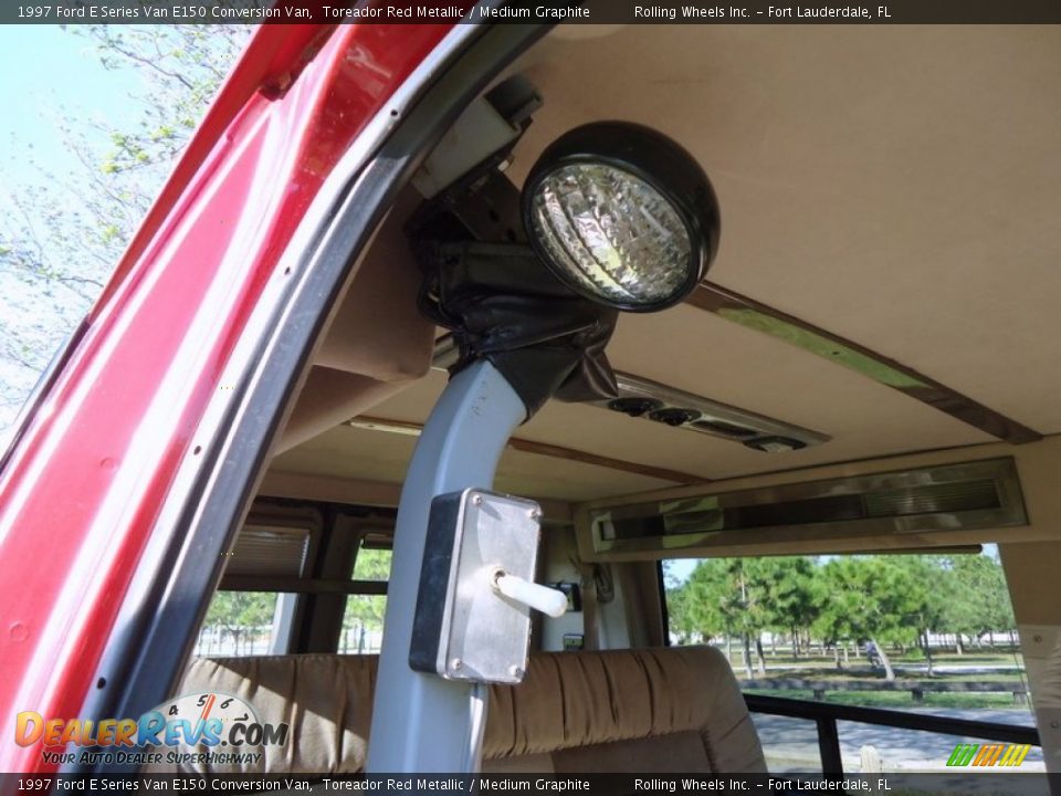 1997 Ford E Series Van E150 Conversion Van Toreador Red Metallic / Medium Graphite Photo #27