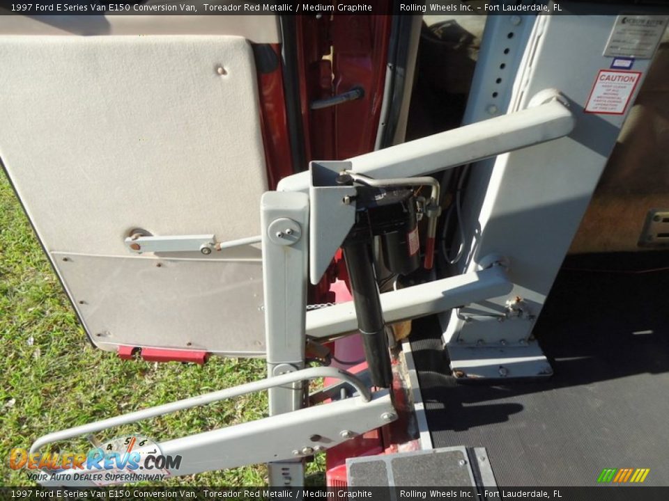 1997 Ford E Series Van E150 Conversion Van Toreador Red Metallic / Medium Graphite Photo #28