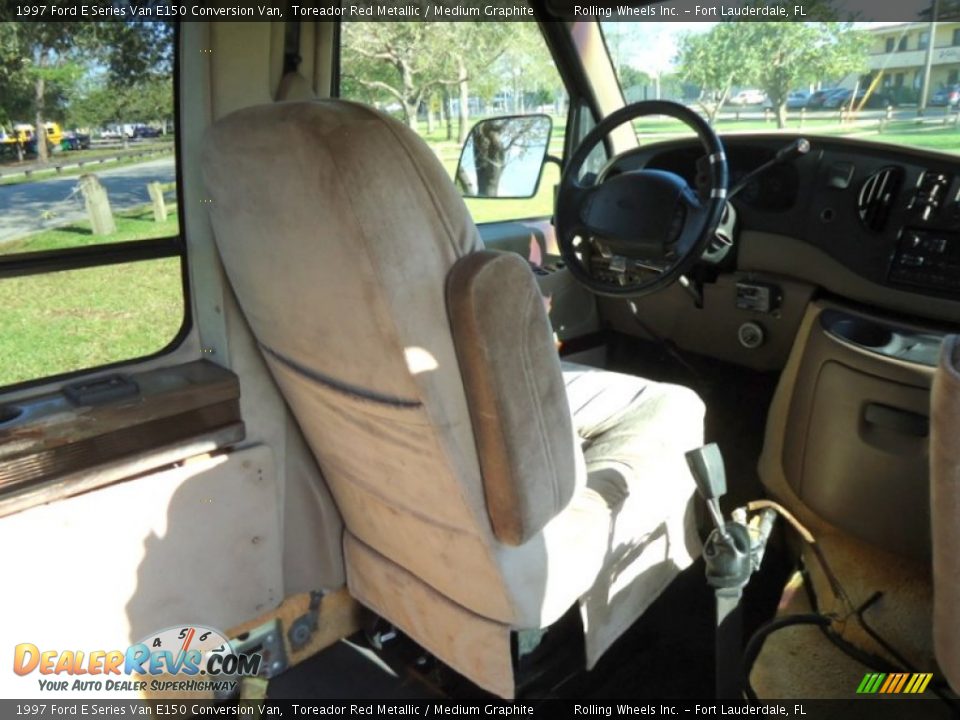 1997 Ford E Series Van E150 Conversion Van Toreador Red Metallic / Medium Graphite Photo #29