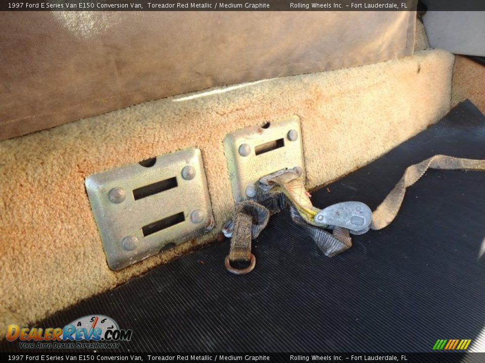 1997 Ford E Series Van E150 Conversion Van Toreador Red Metallic / Medium Graphite Photo #31