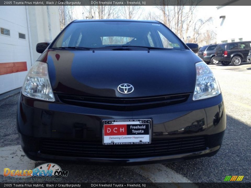 2005 Toyota Prius Hybrid Black / Gray/Burgundy Photo #2