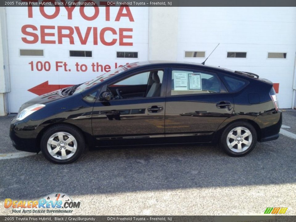 2005 Toyota Prius Hybrid Black / Gray/Burgundy Photo #3