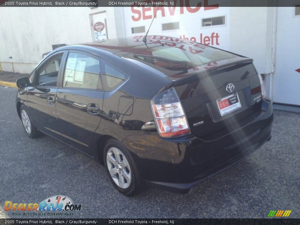 2005 Toyota Prius Hybrid Black / Gray/Burgundy Photo #4