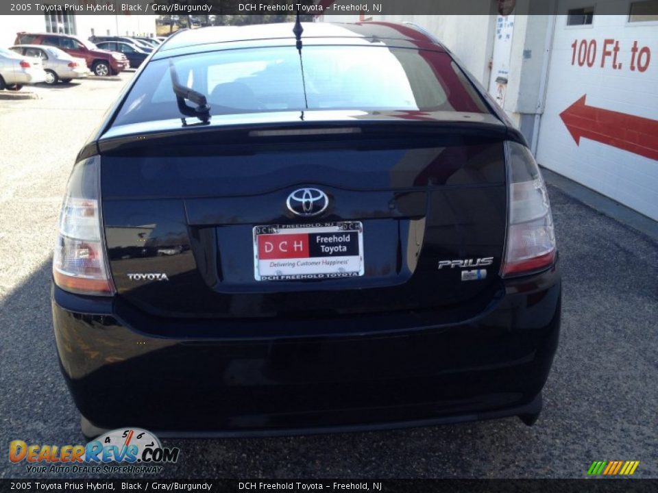 2005 Toyota Prius Hybrid Black / Gray/Burgundy Photo #5