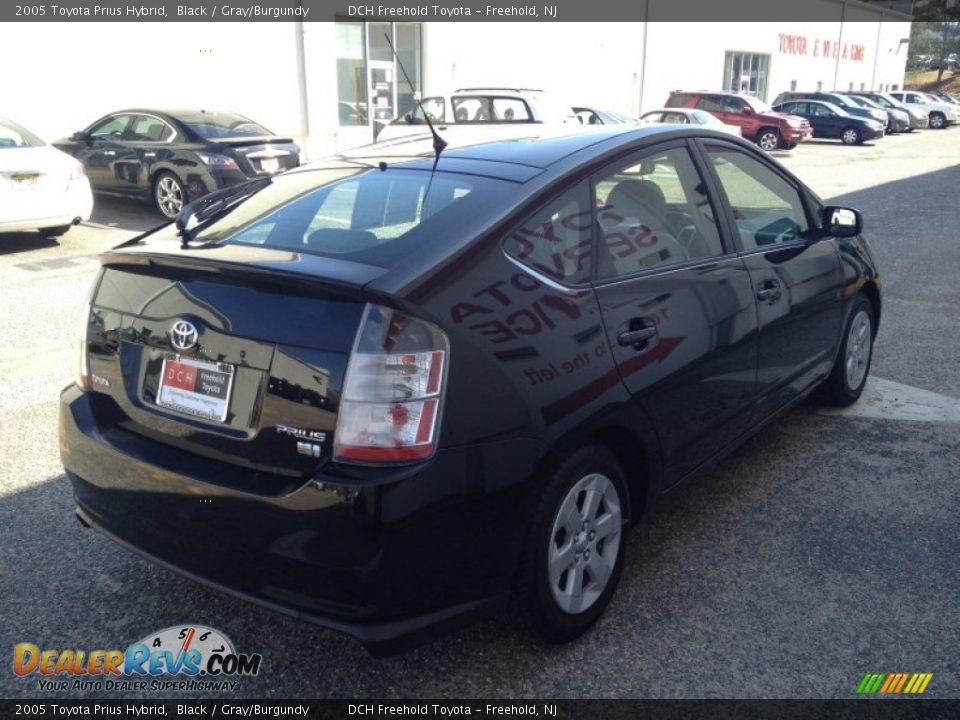 2005 Toyota Prius Hybrid Black / Gray/Burgundy Photo #6