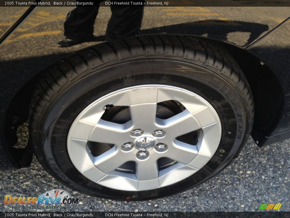 2005 Toyota Prius Hybrid Black / Gray/Burgundy Photo #7