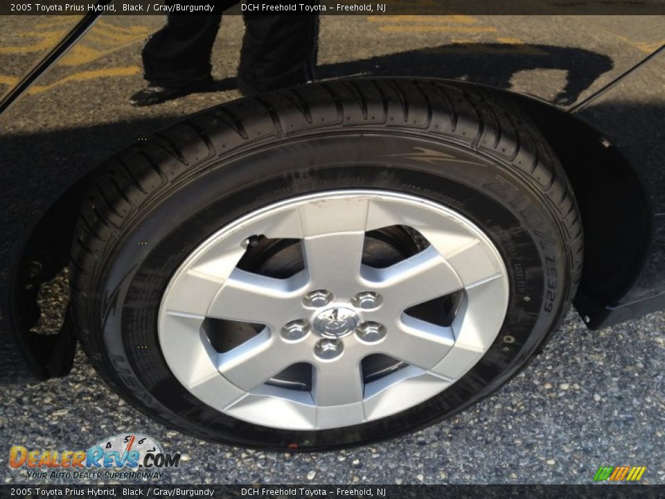 2005 Toyota Prius Hybrid Black / Gray/Burgundy Photo #8