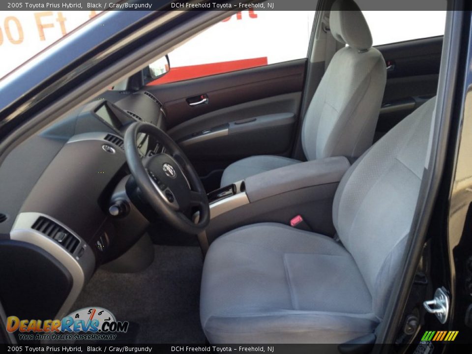 2005 Toyota Prius Hybrid Black / Gray/Burgundy Photo #14