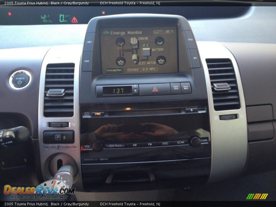 2005 Toyota Prius Hybrid Black / Gray/Burgundy Photo #15