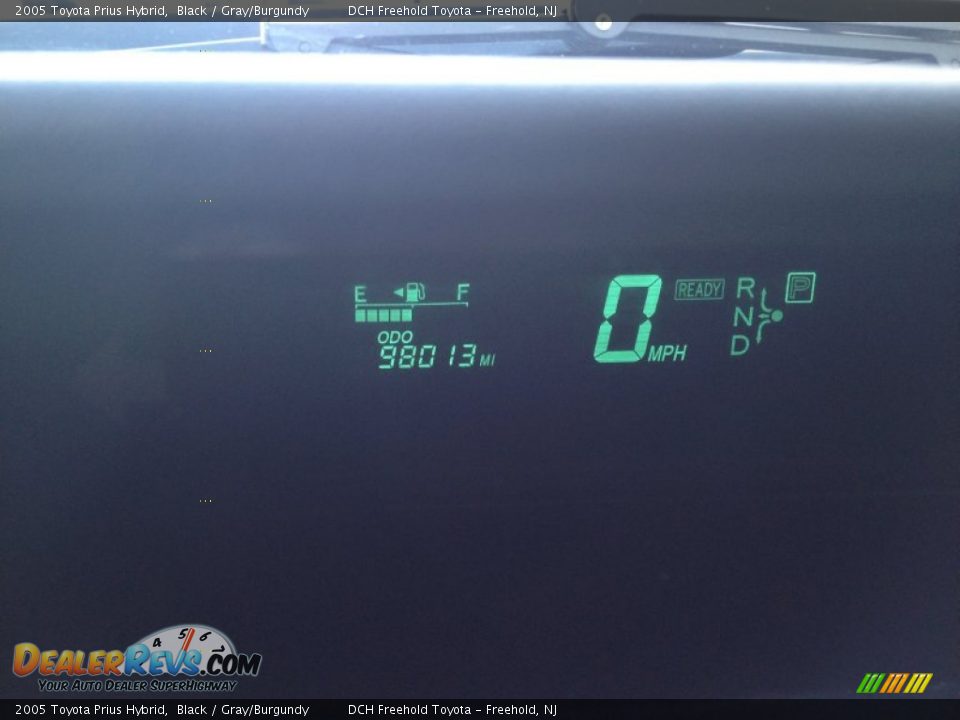 2005 Toyota Prius Hybrid Black / Gray/Burgundy Photo #16