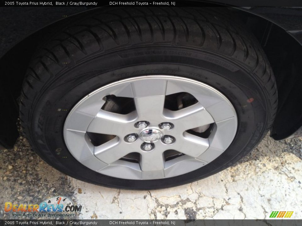 2005 Toyota Prius Hybrid Black / Gray/Burgundy Photo #24