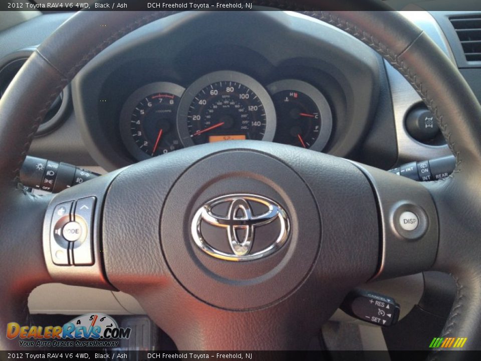 2012 Toyota RAV4 V6 4WD Black / Ash Photo #22