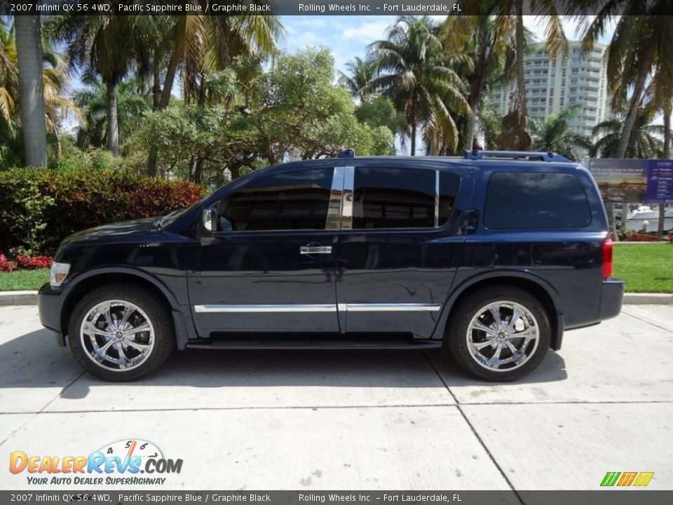 Pacific Sapphire Blue 2007 Infiniti QX 56 4WD Photo #3