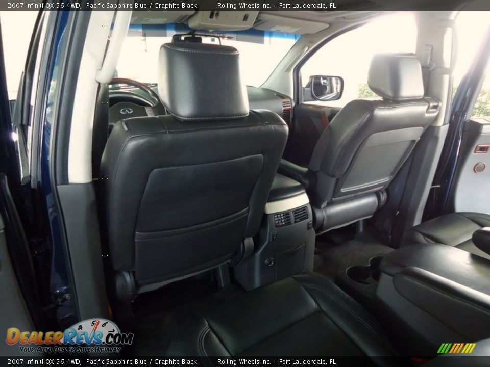 2007 Infiniti QX 56 4WD Pacific Sapphire Blue / Graphite Black Photo #10