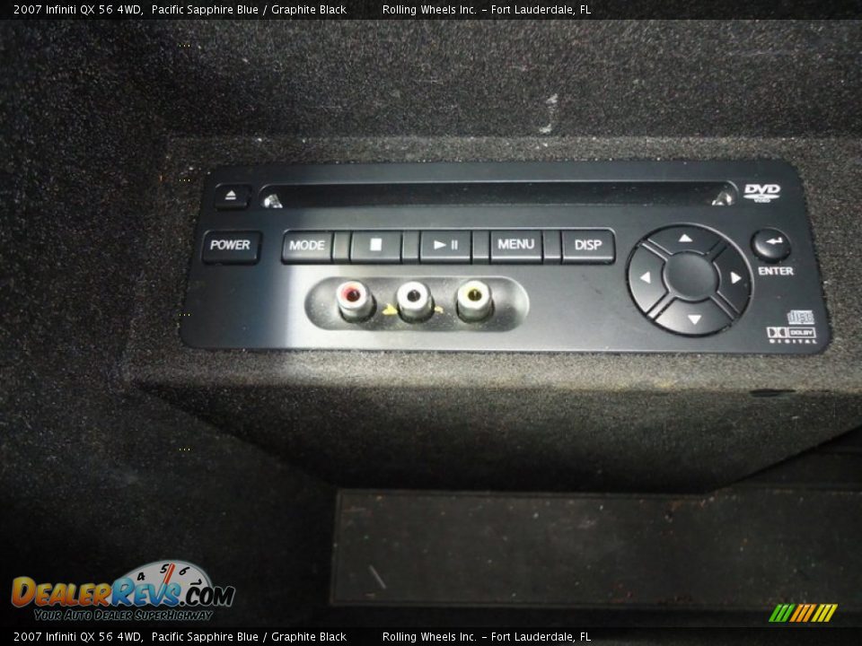 2007 Infiniti QX 56 4WD Pacific Sapphire Blue / Graphite Black Photo #14