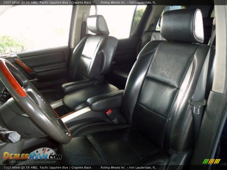 Graphite Black Interior - 2007 Infiniti QX 56 4WD Photo #24