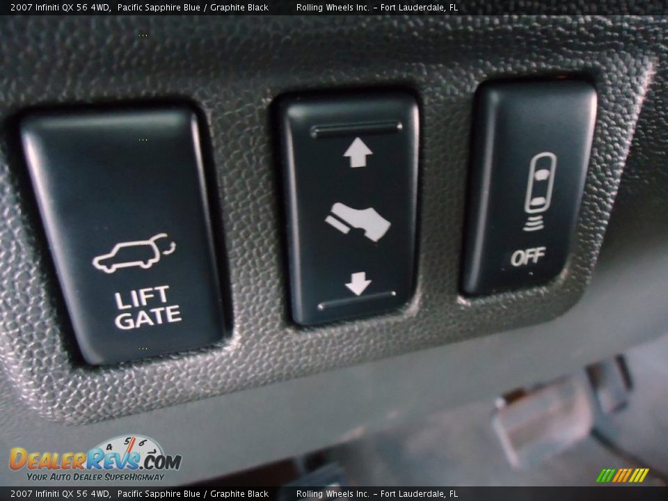 2007 Infiniti QX 56 4WD Pacific Sapphire Blue / Graphite Black Photo #26