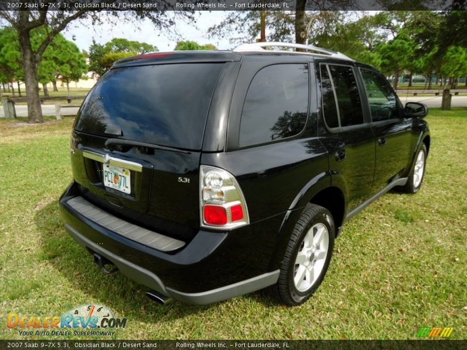 2007 Saab 9-7X 5.3i Obsidian Black / Desert Sand Photo #5