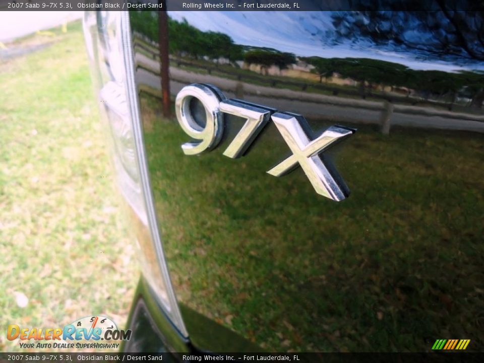 2007 Saab 9-7X 5.3i Obsidian Black / Desert Sand Photo #9