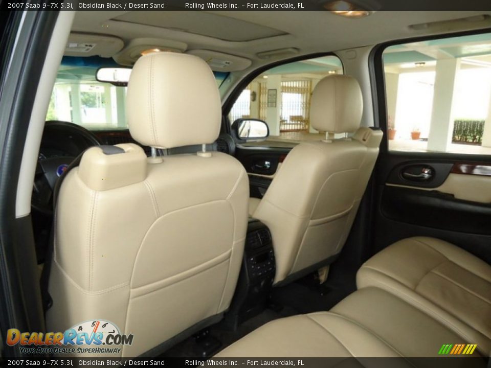 2007 Saab 9-7X 5.3i Obsidian Black / Desert Sand Photo #14