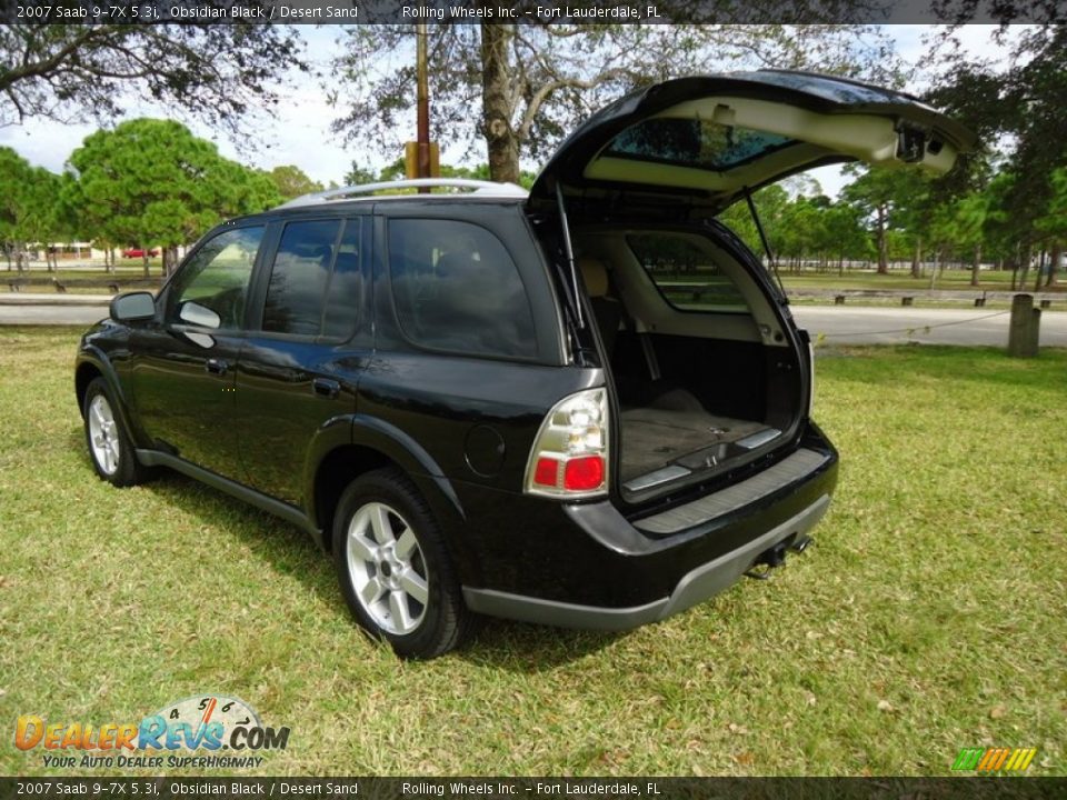 2007 Saab 9-7X 5.3i Obsidian Black / Desert Sand Photo #17