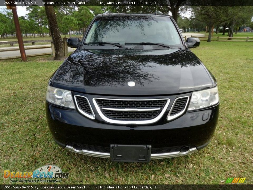 2007 Saab 9-7X 5.3i Obsidian Black / Desert Sand Photo #18