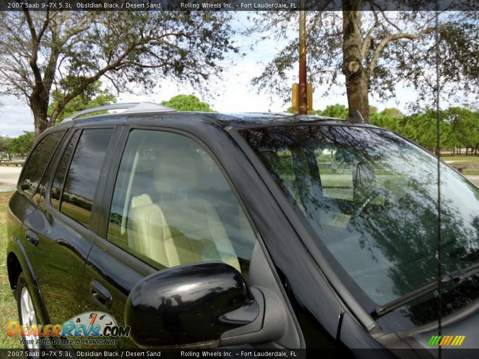 2007 Saab 9-7X 5.3i Obsidian Black / Desert Sand Photo #21