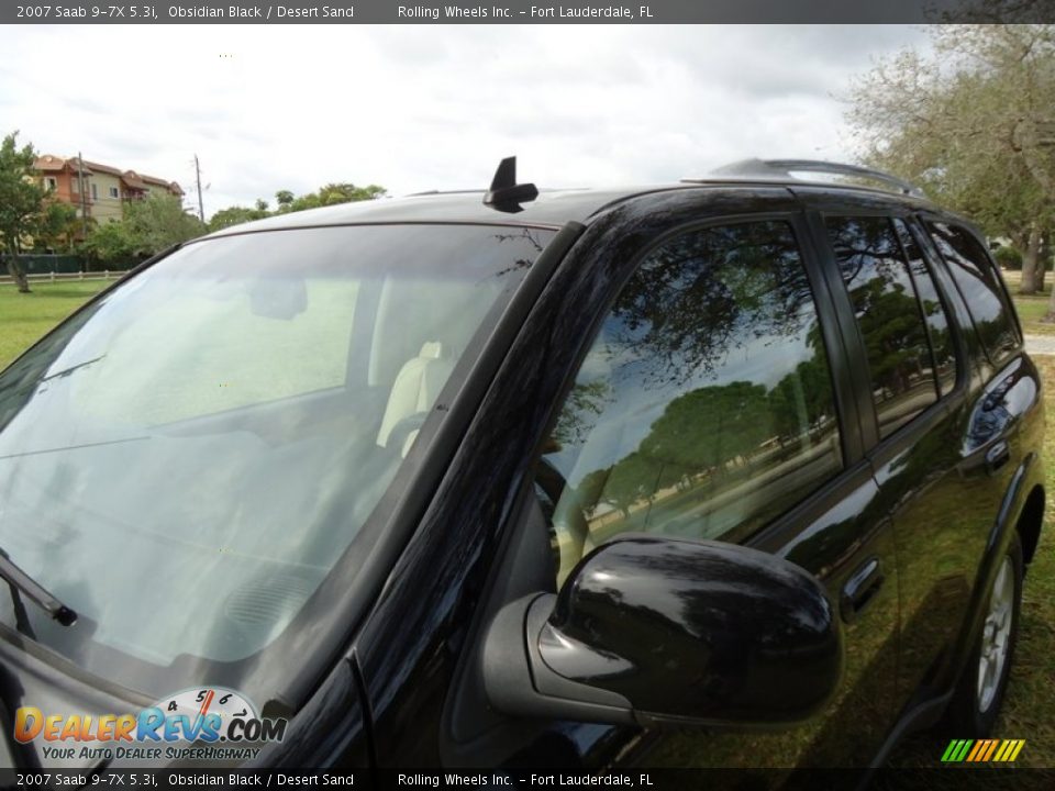 2007 Saab 9-7X 5.3i Obsidian Black / Desert Sand Photo #26