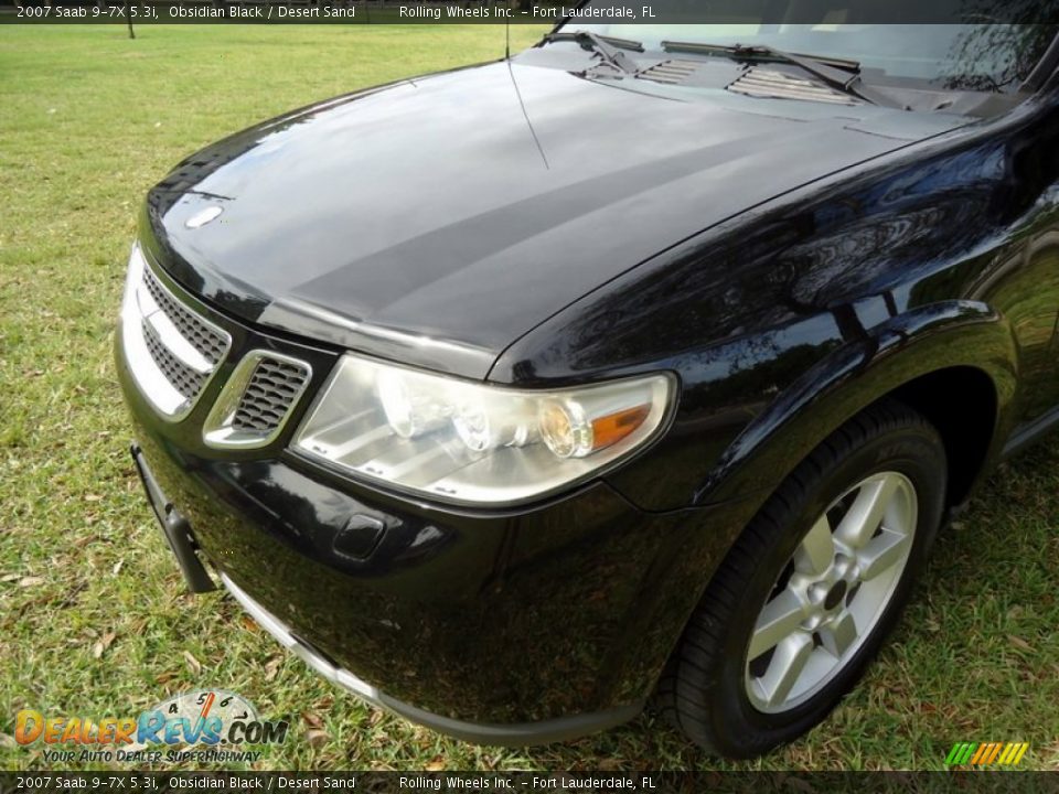 2007 Saab 9-7X 5.3i Obsidian Black / Desert Sand Photo #29