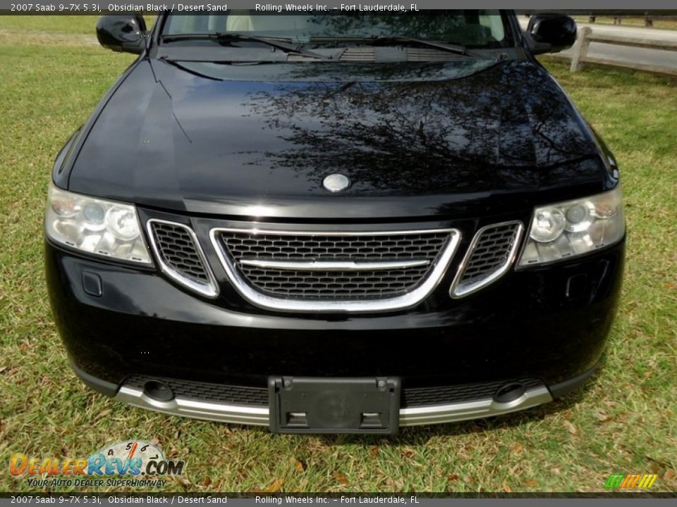 2007 Saab 9-7X 5.3i Obsidian Black / Desert Sand Photo #30
