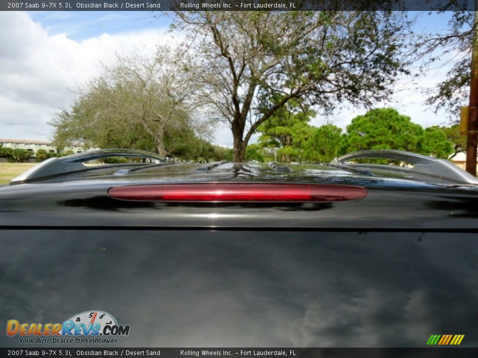 2007 Saab 9-7X 5.3i Obsidian Black / Desert Sand Photo #32