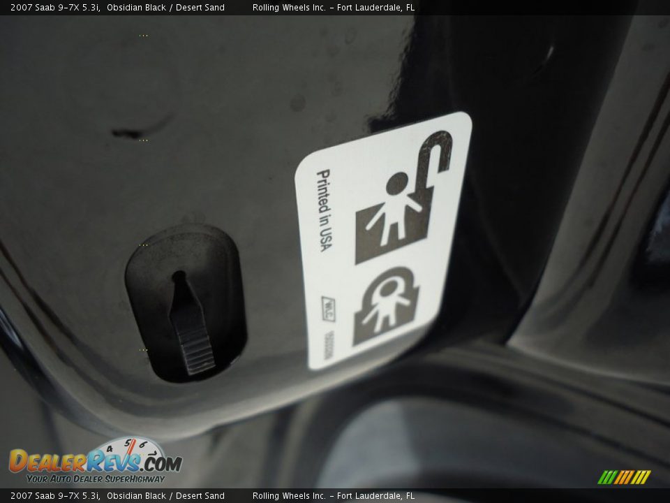 2007 Saab 9-7X 5.3i Obsidian Black / Desert Sand Photo #33
