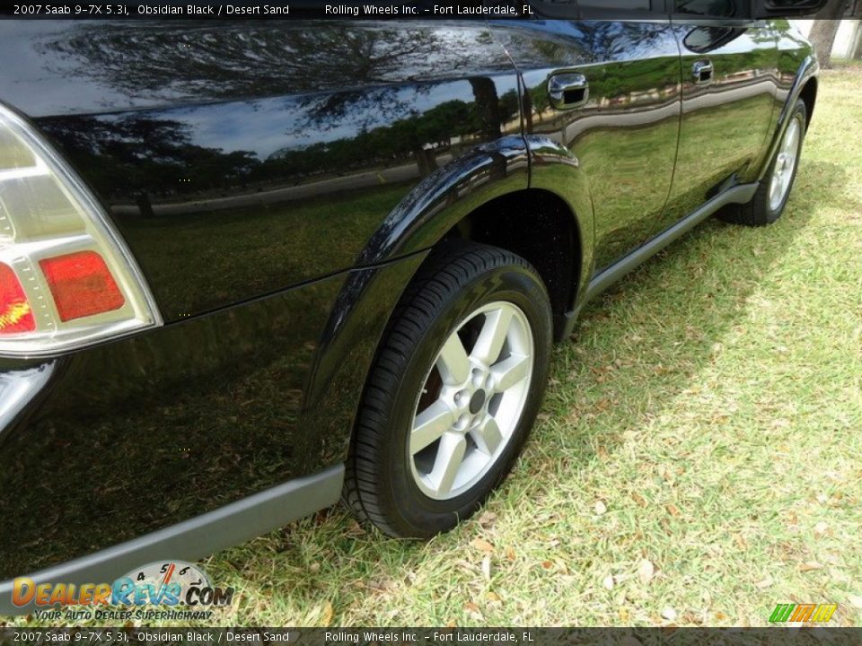 2007 Saab 9-7X 5.3i Obsidian Black / Desert Sand Photo #34