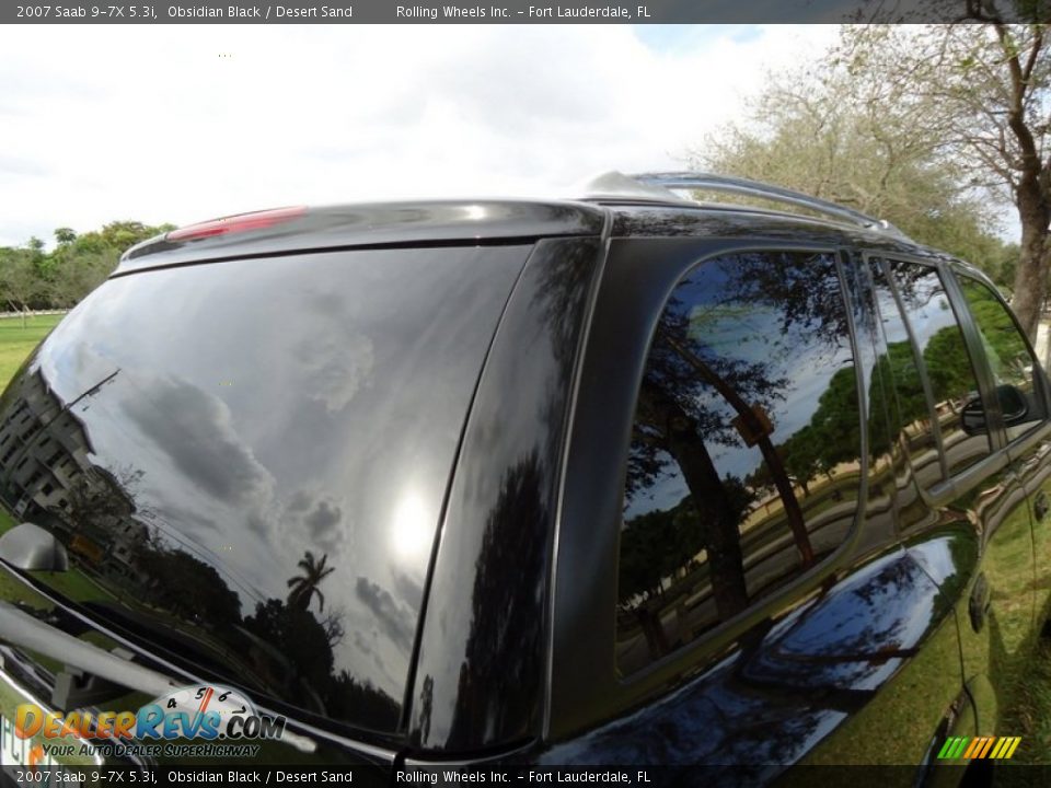 2007 Saab 9-7X 5.3i Obsidian Black / Desert Sand Photo #35