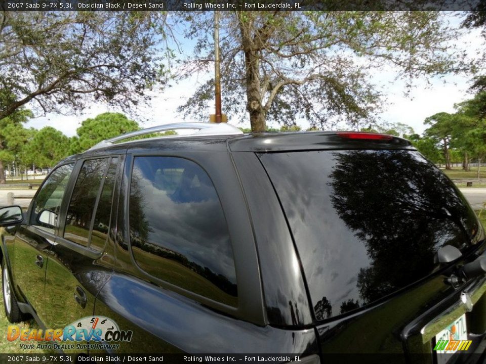 2007 Saab 9-7X 5.3i Obsidian Black / Desert Sand Photo #36