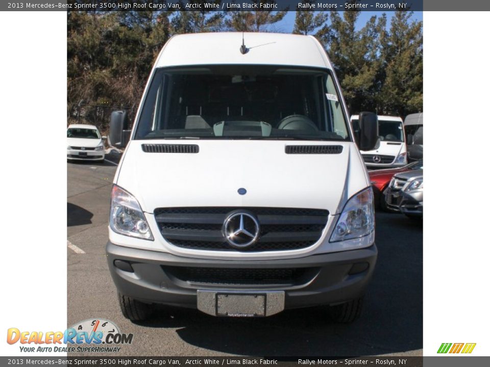 2013 Mercedes-Benz Sprinter 3500 High Roof Cargo Van Arctic White / Lima Black Fabric Photo #2