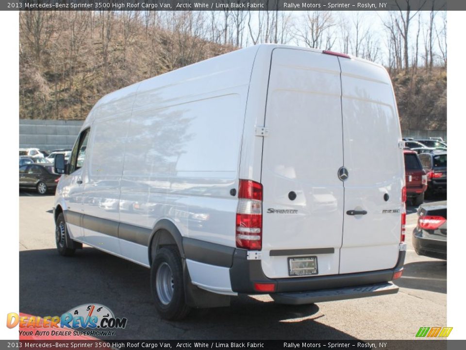 2013 Mercedes-Benz Sprinter 3500 High Roof Cargo Van Arctic White / Lima Black Fabric Photo #3
