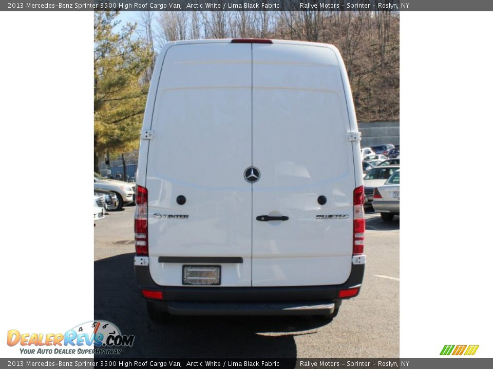 2013 Mercedes-Benz Sprinter 3500 High Roof Cargo Van Arctic White / Lima Black Fabric Photo #4